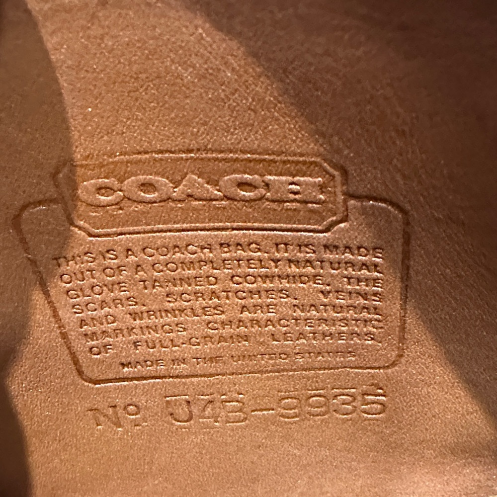 Coach Hadley Vintage 9935 Brown Leather Crossbody Bag - Picture 2 of 9